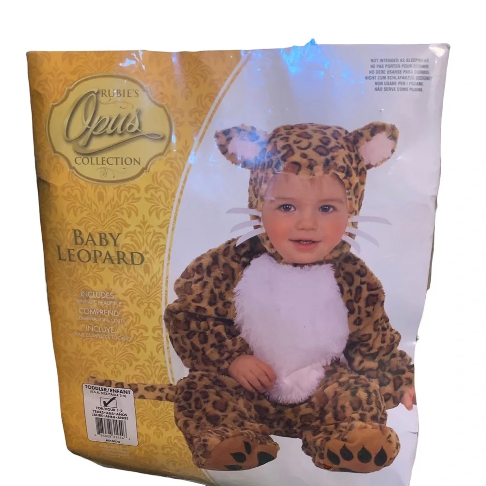 Rubie’s Leopard Costume For Toddler Size 2-4